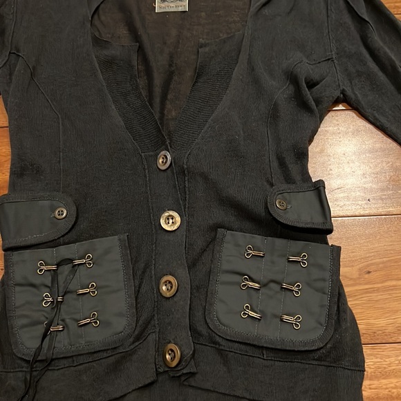 Not The Same linen cardigan with buttons, size 8 - Picture 4 of 5